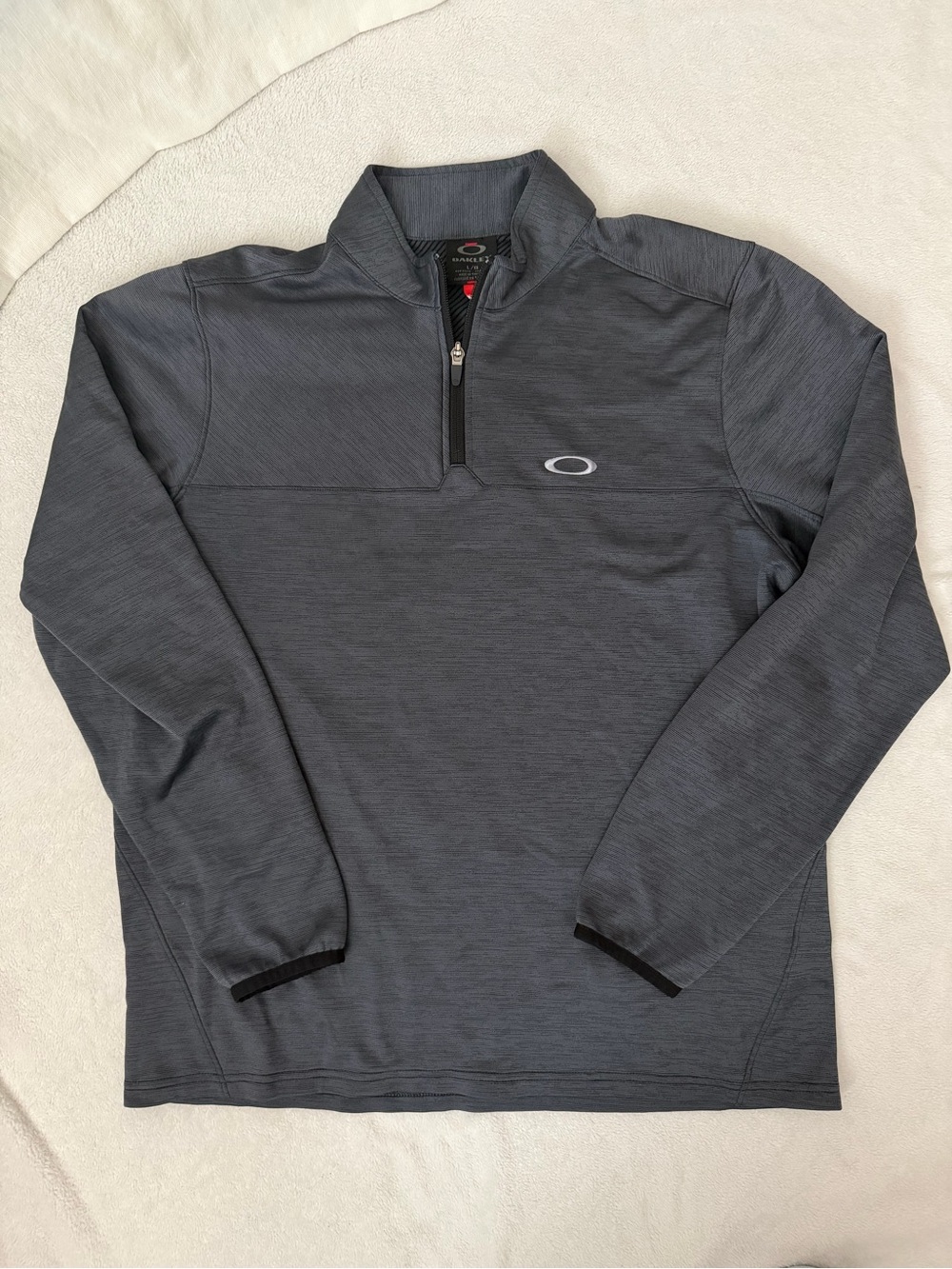 Oakley Gray 1/4 Zip Golf Pullover
